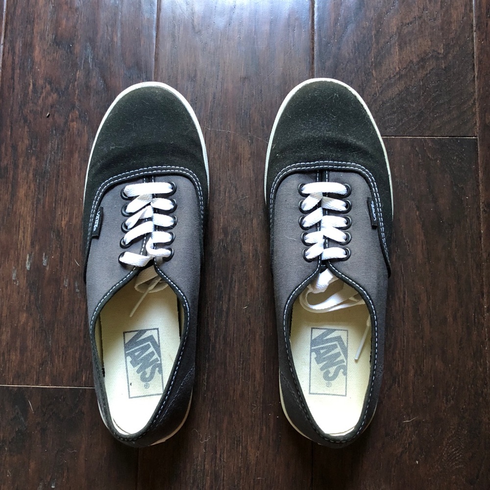 Women’s Vans - Size 8, Black + Grey